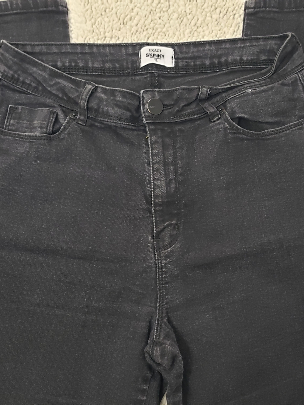 EXACT Distressed Skinny Black Jeans | Women 12